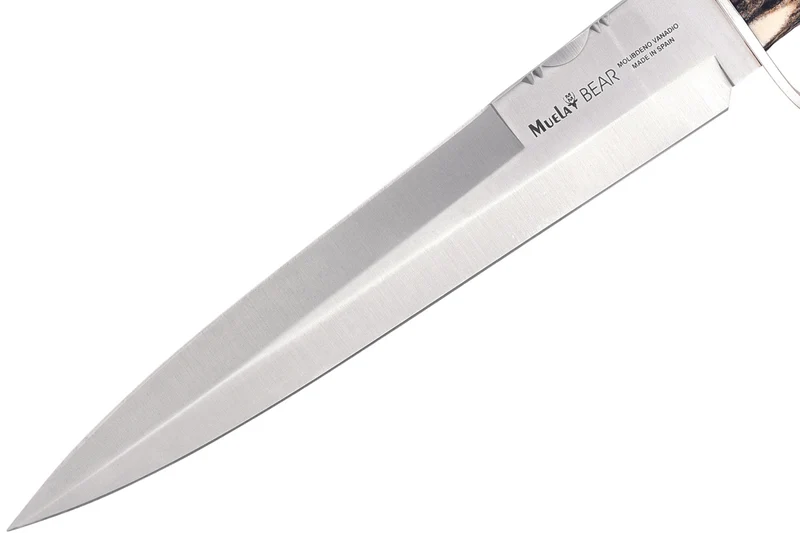 Couteau Muela Bear 9250 lame en inox 24cm manche en bois cerf et étui cuir