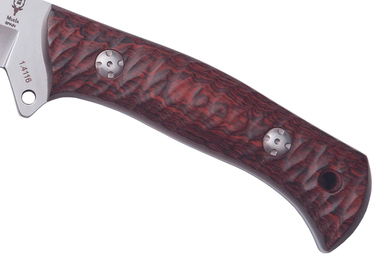 Couteau Muela Lakhota 9318 lame en inox 12cm manche en micarta marron + étui en cuir