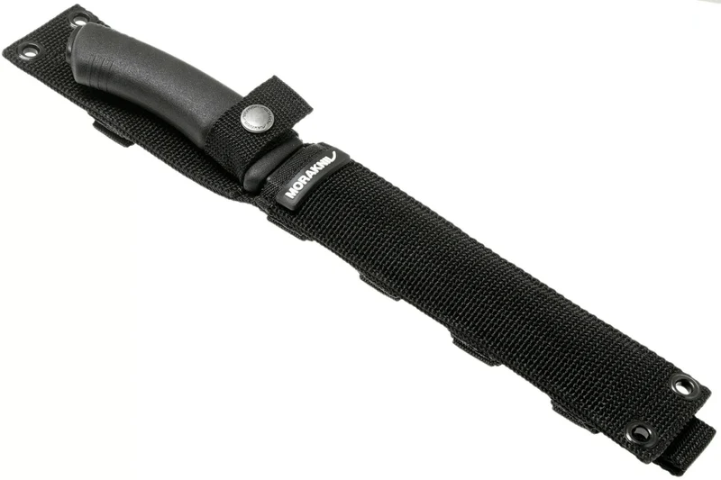 Couteau Mora Pathfinder Noir 12355 lame carbone 17,2cm manche polypropylène noir + étui