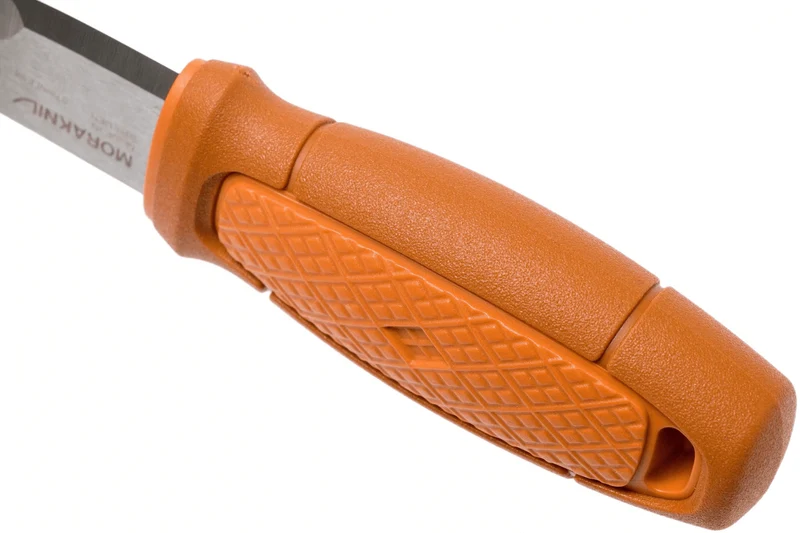 Couteau de poche Mora Eldris 13501 lame inox 5,9cm manche caoutchouc burnt orange + étui