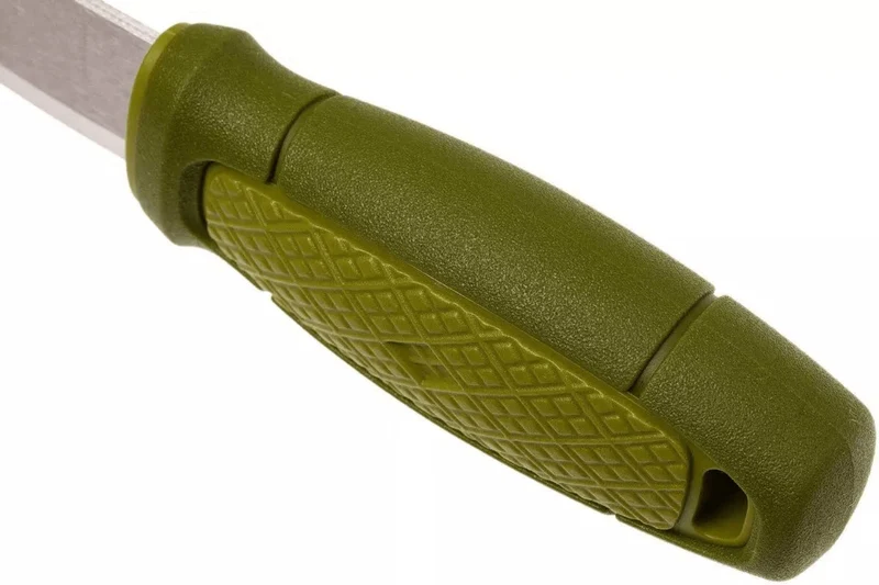 Couteau de poche Mora Eldris 12651 lame inox 5,9cm manche caoutchouc vert + étui