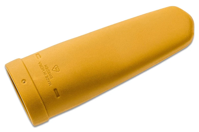 Couteau de poche Mora Eldris 12650 lame inox 5,9cm manche caoutchouc jaune + étui