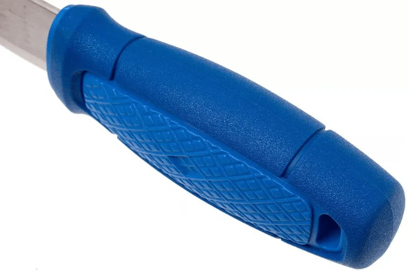 Couteau de poche Mora Eldris 12649 lame inox 5,9cm manche caoutchouc bleu + étui