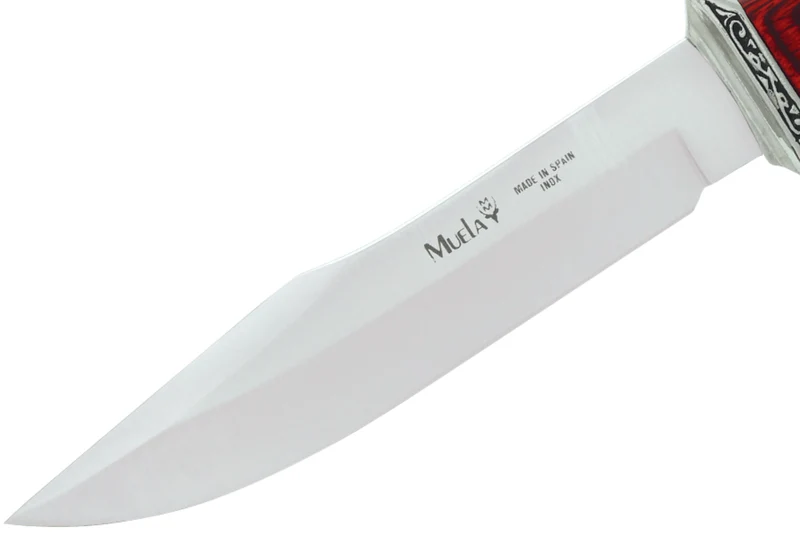 Couteau Muela Venecia 21833 lame en inox 17cm manche en stamina avec son étui en cuir