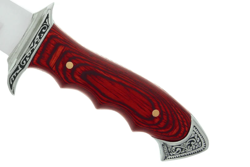 Couteau Muela Venecia 21833 lame en inox 17cm manche en stamina avec son étui en cuir