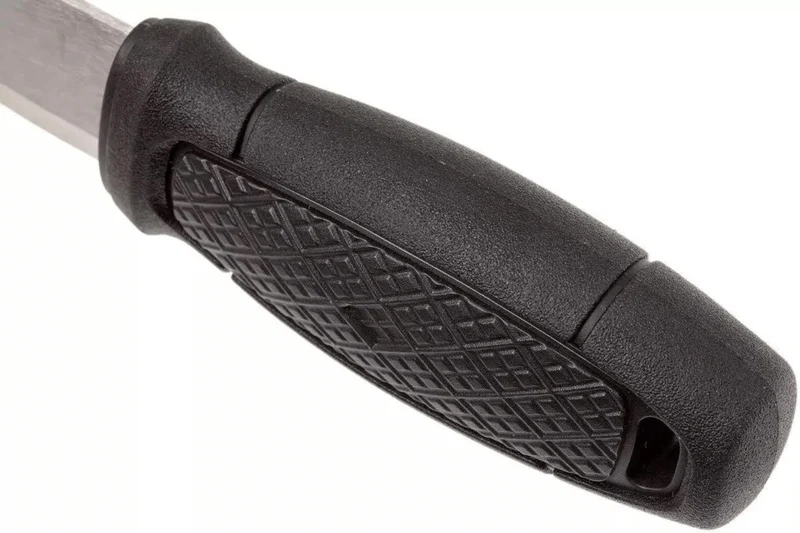 Couteau de poche Mora Eldris 12647 lame inox 5,9cm et manche en caoutchouc noir + étui