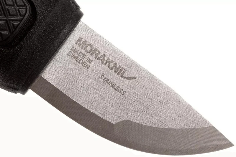 Couteau de poche Mora Eldris 12647 lame inox 5,9cm et manche en caoutchouc noir + étui