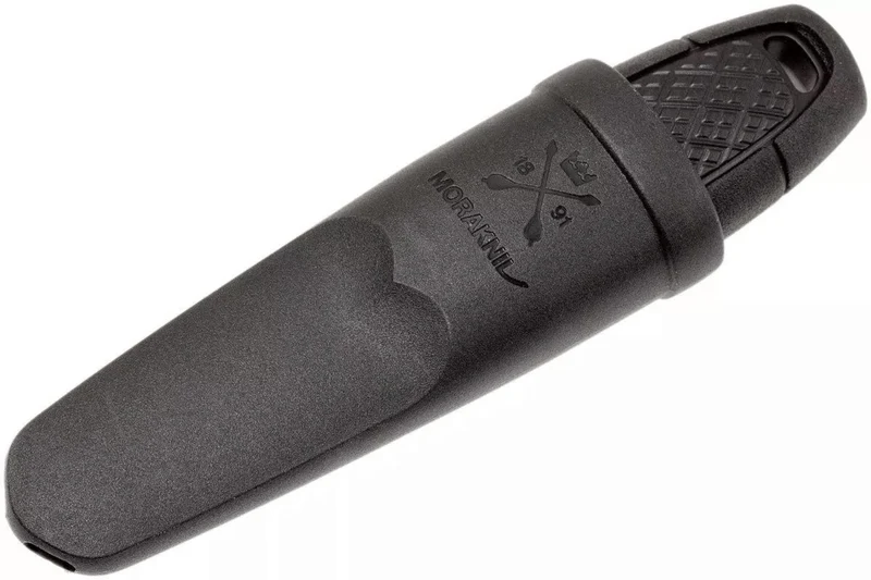 Couteau de poche Mora Eldris 12647 lame inox 5,9cm et manche en caoutchouc noir + étui