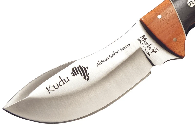 Couteau Muela Kudu 9278 série limitée lame 10cm manche en bois de granadillo et d'asteropeia + étui en cuir