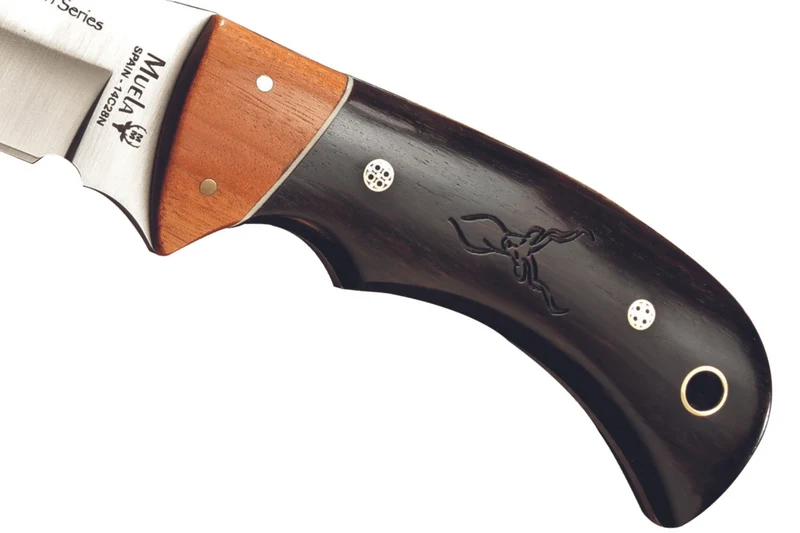 Couteau Muela Kudu 9278 série limitée lame 10cm manche en bois de granadillo et d'asteropeia + étui en cuir