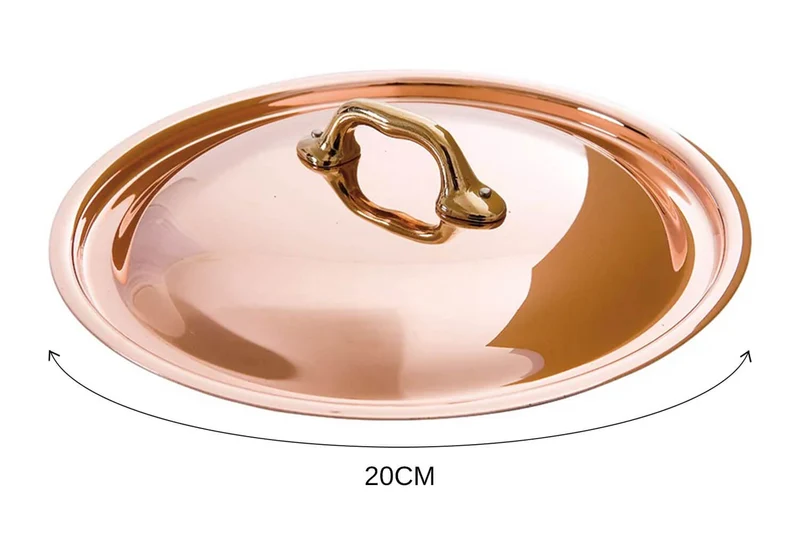 Couvercle en cuivre Mauviel M'Héritage 200B avec anse en bronze