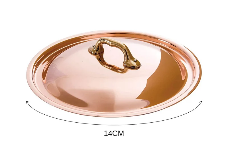 Couvercle en cuivre Mauviel M'Héritage 200B avec anse en bronze