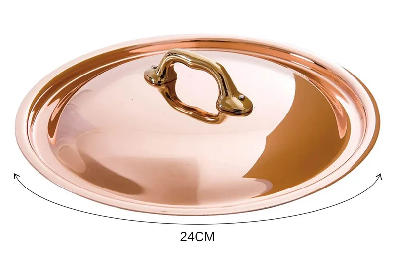 Couvercle en cuivre Mauviel M'Héritage 200B avec anse en bronze
