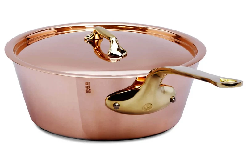 Couvercle en cuivre Mauviel M'Héritage 200B avec anse en bronze