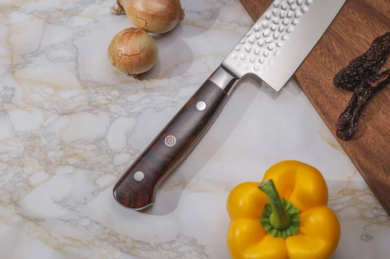 Coffret 2 couteaux de cuisine Fukito Rosewood Damas 67 couches : Universel + Chef