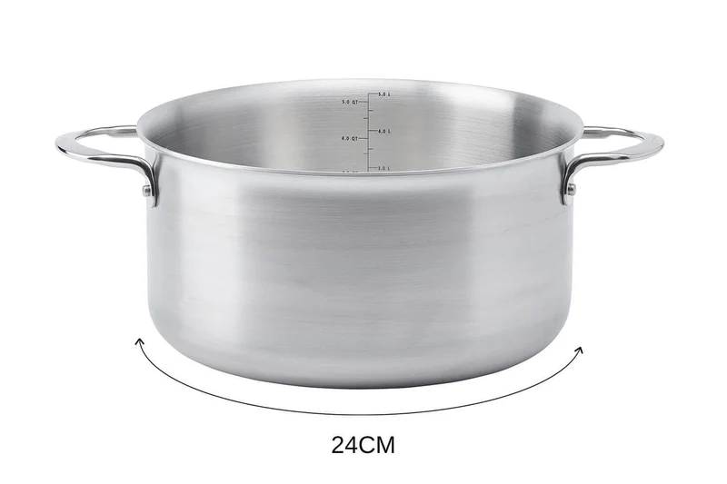 Faitout De Buyer Alchimy en inox 18/10 multicouches 3 plis