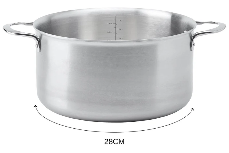 Faitout De Buyer Alchimy en inox 18/10 multicouches 3 plis