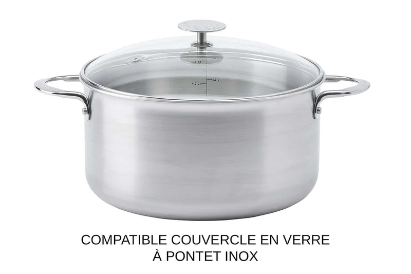 Faitout De Buyer Alchimy en inox 18/10 multicouches 3 plis