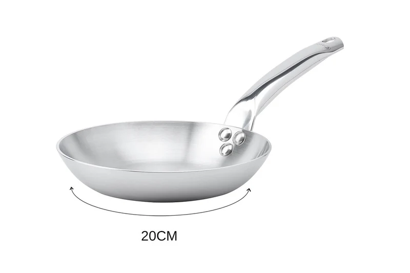 Poêle à frire De Buyer Alchimy en inox 18/10 multicouches 3 plis