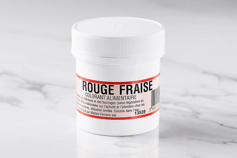 Colorant poudre concentré hydrosoluble rouge fraise 20g