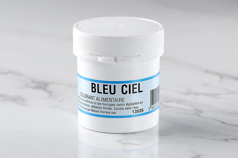 Colorant poudre concentré hydrosoluble bleu ciel 20g