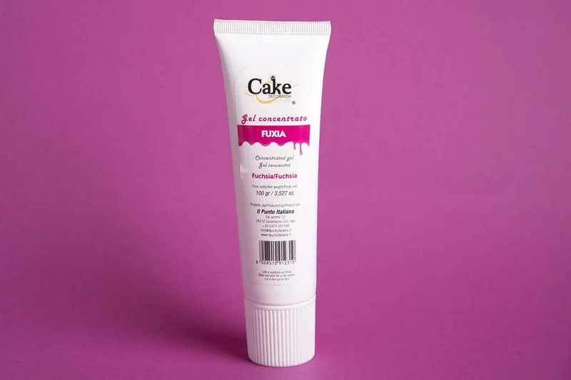 Colorant alimentaire tube gel fuchsia 100g