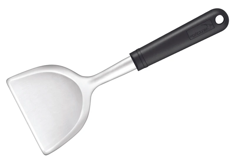 Pelle plancha en acier inox Déglon avec manche ABS 26 x 10 cm