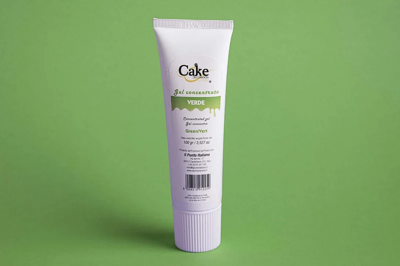 Colorant alimentaire tube gel vert 100g