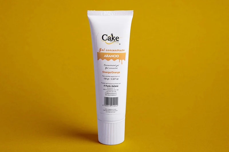 Colorant alimentaire tube gel orange 100g