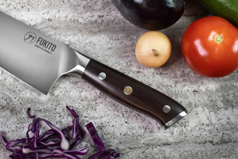 Coffret 2 couteaux Fukito Ebène X50 Chef + Office