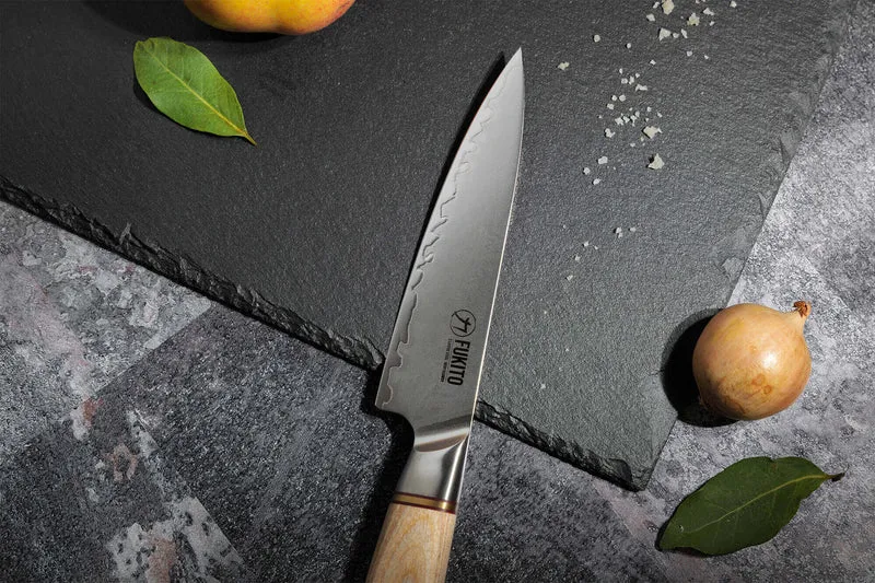 Coffret 3 couteaux Fukito Pakka San Mai Chef + Universel + Office