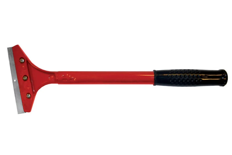 Grattoir pour plancha manche 31,5cm rouge