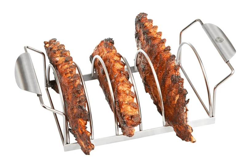 Support pour ribs Gefu en acier inox 40cm