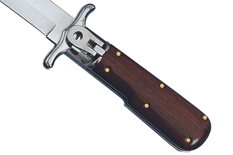 Couteau pliant Fox Special Hunter 1647 manche bois 11cm + étui en cuir
