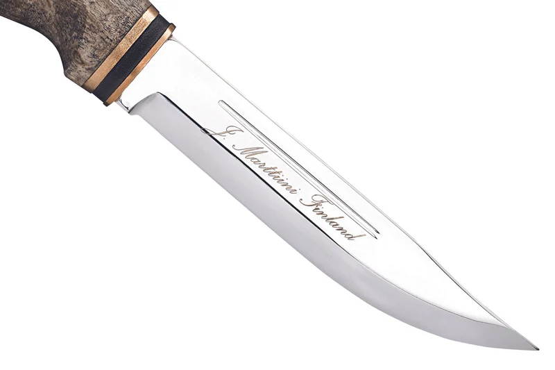 Couteau Marttiini Wild Boar 546013 lame carbone 11cm manche bouleau + étui/coffret cadeau
