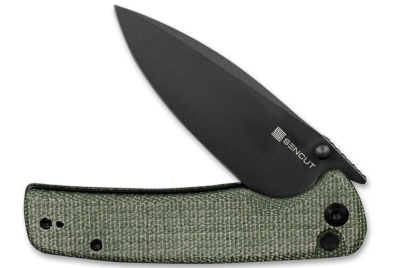 Couteau pliant Sencut Sachse S210072 manche en micarta vert foncé 11cm
