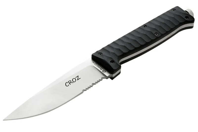 Couteau Maserin Croz 976.N lame 11cm manche en G10 noir + étui en nylon