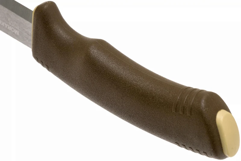 Couteau Mora Bushcraft Survival 13033 lame inox 10,9cm manche caoutchouc marron avec allume-feu + étui