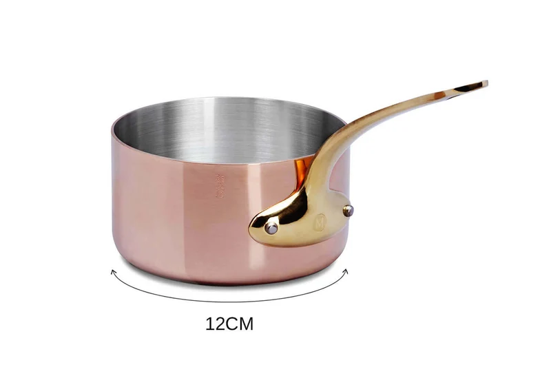 Casserole en cuivre inox Mauviel M'Héritage 200B compatible tous feux sauf induction