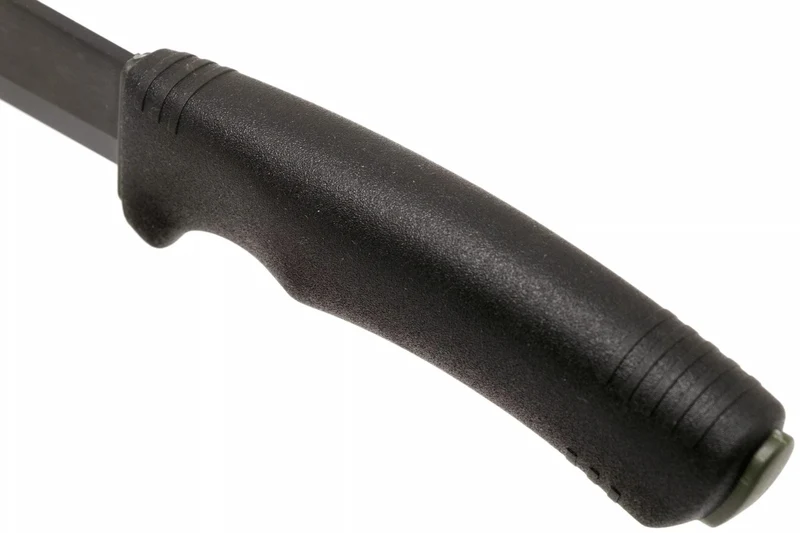 Couteau Mora Bushcraft Survival 11742 lame noire carbone 10,9cm manche caoutchouc noir avec allume feu + étui