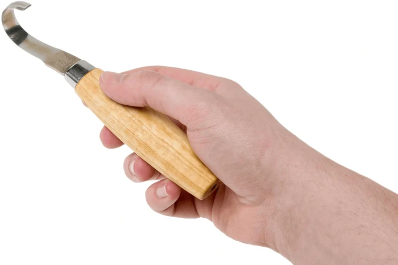 Couteau à sculpter Mora 162 double tranchant 13446 lame inox 5,5cm manche bouleau