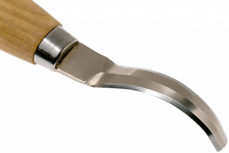 Couteau à sculpter Mora 163 double tranchant 13445 lame inox 7,4cm manche bouleau