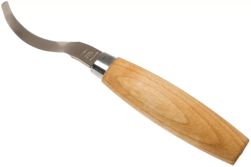 Couteau à sculpter Mora 163 double tranchant 13445 lame inox 7,4cm manche bouleau