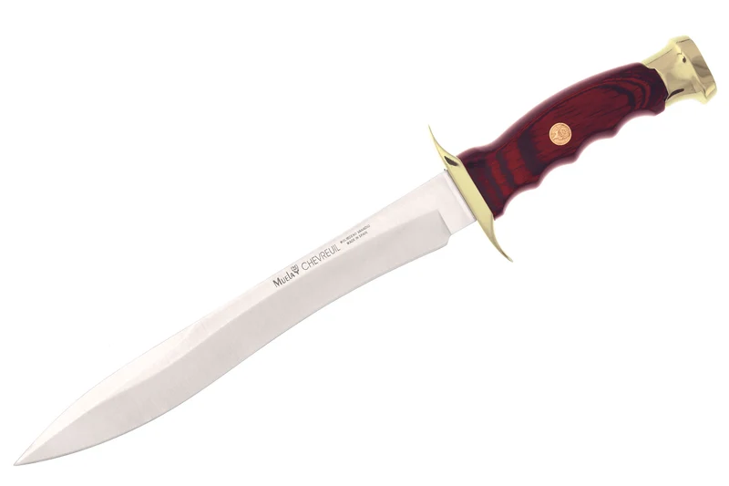 Couteau Muela Chevreuil 9313 lame en inox 22cm manche en Stamina + étui en cuir