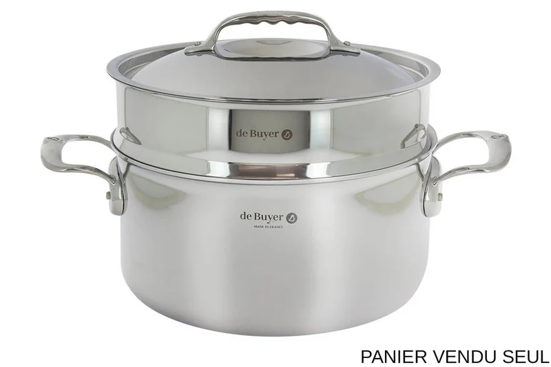 Panier cuit-vapeur 24cm De Buyer en acier inoxydable