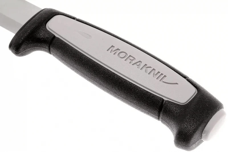 Couteau Mora Pro Robust 12249 lame carbone 9,1cm manche caoutchouc gris + étui