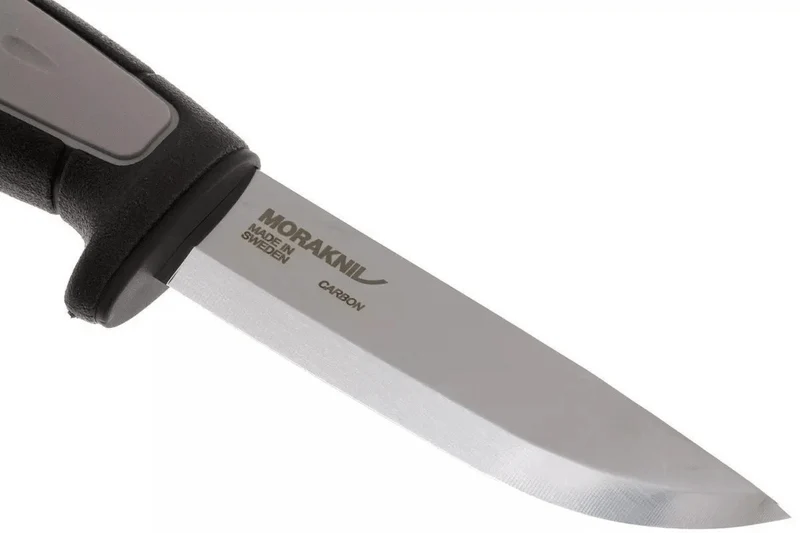 Couteau Mora Pro Robust 12249 lame carbone 9,1cm manche caoutchouc gris + étui