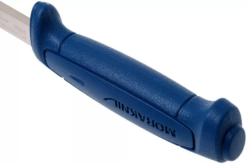 Couteau Mora Basic 546 12241 lame inox 9,1cm manche en polypropylène bleu avec étui