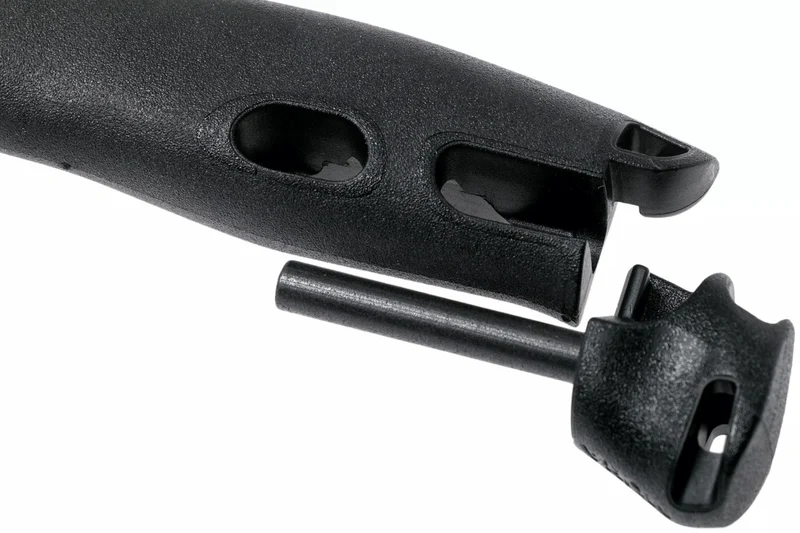 Couteau Mora Companion Spark 13567 lame inox 10,4cm manche caoutchouc noir avec pierre à feu + étui