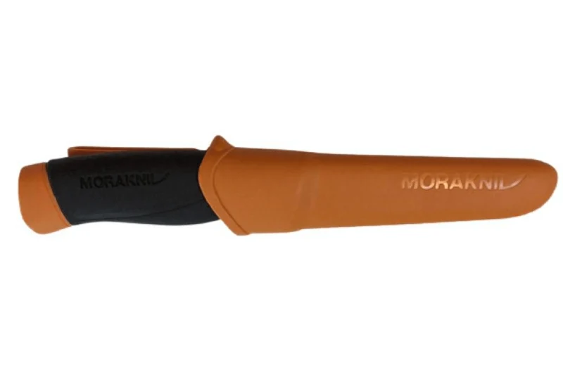 Couteau Mora Companion Heavy Duty 13259 HD lame inox 10,4cm manche caoutchouc orange + étui